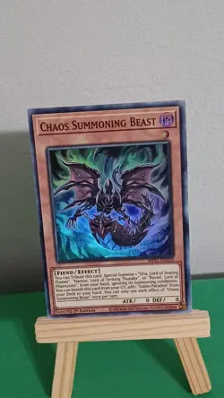 Yugioh Chaos Summoning Beast MP21-EN250 Super Rare Tin Of Ancient Battles - Image 3