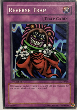 Reverse Trap 2002 SDY-047 Common 1st Edition YuGiOh TCG Card - Image 1