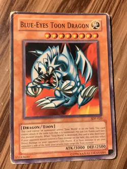 Blue-Eyes Toon Dragon Yugioh Starter Deck: Pegasus TCG Card Konami 1996 - Image 1