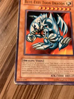 Blue-Eyes Toon Dragon Yugioh Starter Deck: Pegasus TCG Card Konami 1996 - Image 5