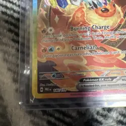 Pokemon TCG Flareon EX Prismatic Evolutions 146/131 Sir Illustration Rare Card - Image 5