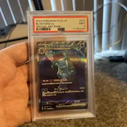 PSA 9 Blastoise ex SAR 202/165 SV2a Special Art Rare 151 Pokemon Card Japanese - Image 1