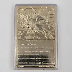 Vintage Pokemon 23K Gold Plated CHARIZARD Trading Card 1999 Burger King Red - Image 4