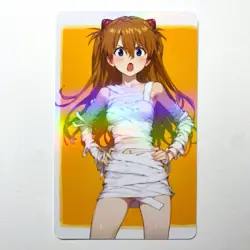 Neon Genesis Evangelion Asuka Langley Soryu Doujin Waifu Anime Art Goddess Card - Image 1