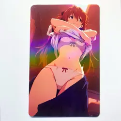 Neon Genesis Evangelion Asuka Langley Soryu Doujin Waifu Anime Art Goddess Card - Image 1