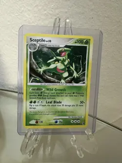 Pokemon TCG Sceptile Holo Rare Card Great Encounters 8/106 LP - Image 1