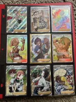 Pokemon Trainer Full Art Card Collection Lot of 9 Near Mint Condition - Image 1