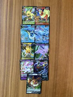 Pokemon TCG Eevee Evolution Gem Pack Vol. 2 V Lot 9 Card Full Set Chinese - Image 1