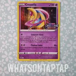Pokemon Card Cresselia SWSH114 Black Star Promo Chilling Reign Prerelease Deck - Image 1