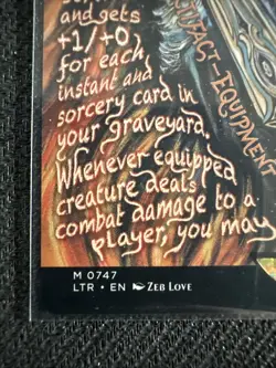 Magic Lord Of The Rings - MTG - GLAMDRING - BORDERLESS POSTER 0747 - MYTHIC - Image 2