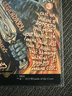 Magic Lord Of The Rings - MTG - GLAMDRING - BORDERLESS POSTER 0747 - MYTHIC - Image 3