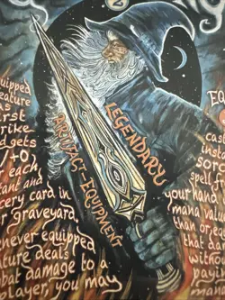 Magic Lord Of The Rings - MTG - GLAMDRING - BORDERLESS POSTER 0747 - MYTHIC - Image 5