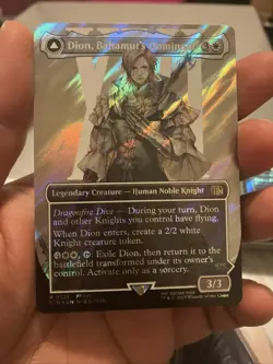 Dion, Bahamut's Dominant (Borderless) (Surge Foil) Final Fantasy Foil - Image 1
