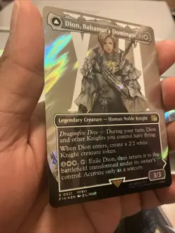 Dion, Bahamut's Dominant (Borderless) (Surge Foil) Final Fantasy Foil - Image 2