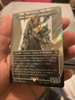 Dion, Bahamut's Dominant (Borderless) (Surge Foil) Final Fantasy Foil - Image 3