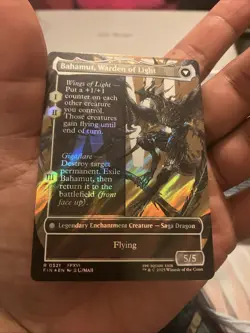 Dion, Bahamut's Dominant (Borderless) (Surge Foil) Final Fantasy Foil - Image 4