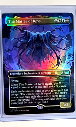 MTG Magic the Gathering Commander Duskmourn Borderless Foil The Master Of Keys - Image 1