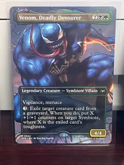 MtG Spider-Man: Venom, Deadly Devourer, Borderless M/NM SPE #0022 Non Foil - Image 1