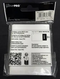 Ultra PRO Pro-Matte STANDARD WHITE 50ct - 66×91mm Pokemon/MTG Sleeves - Image 2