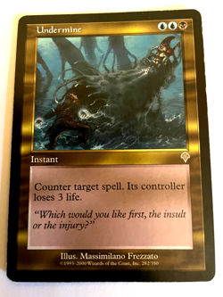Magic The Gathering Invasion Undermine #282/350 Light play. excellent nice look - Image 1