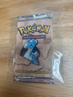 Pokemon 1st Edition Fossil Booster Pack Art Set - Sealed - Image 2
