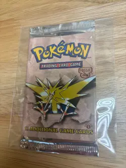 Pokemon 1st Edition Fossil Booster Pack Art Set - Sealed - Image 4