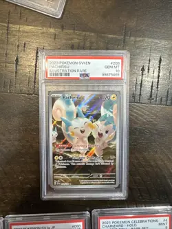 2023 POKEMON SVI EN-SCARLET & VIOLET ILLUSTRATION RARE #208 PACHIRISU PSA 10 - Image 1