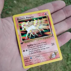 2000 Pokemon Gym Heroes 1st Edition Blaine's Ponyta #63/132 - Image 2
