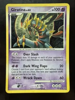 Pokemon Giratina 10/127 Platinum Holo (LP) - Image 1