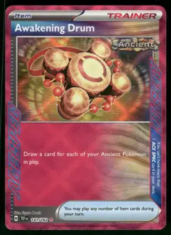 Awakening Drum 141/162 ACE SPEC Rare Holo NM Pokemon SV05: Temporal Forces - Image 1