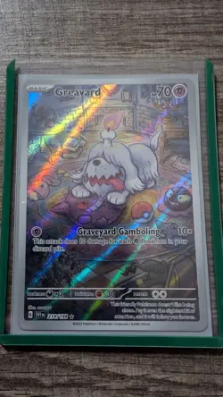 Pokemon TCG Scarlet & Violet Base Set Holo Illustration Rare Greavard 214/198 - Image 1