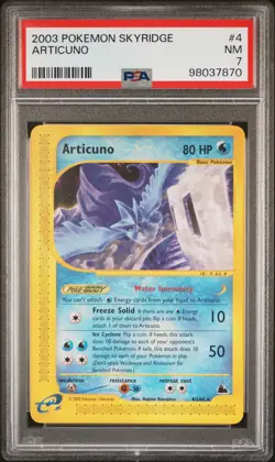 2003 POKEMON SKYRIDGE #4 ARTICUNO PSA 7 - Image 1