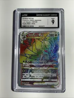 CGC 9 Giratina VSTAR 120/100 2022 Lost Abyss Japanese Rainbow Full Art Pokemon - Image 1