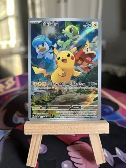Pokemon TCG Pikachu Illustration Rare Paldea Evolved ETB Promo - Image 1
