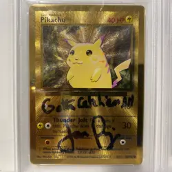 Pokemon PSA10 Celebrations UPC Metal Charizard #4 & Metal Pikachu #58 SIGNED - Image 2