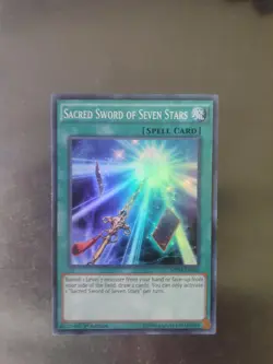 YUGIOH SACRED SWORD OF SEVEN STARS SUPER RARE MP14-EN042 1ST ED NM - Image 1