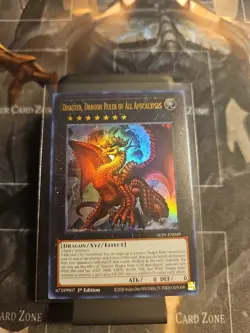 Yugioh Disaster, Dragon Ruler of All Apocalypses - ALIN Ultra Rare-EN049 1st NM - Image 1