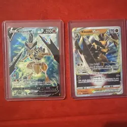 Pokemon TCG Kleavor VSTAR Sword & Shield SWSH249 & SWSH248 Holo Promo Card - Image 1