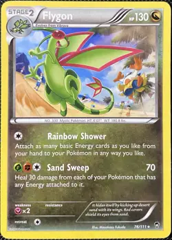 Flygon 76/111 XY - Furious Fists Regular - Pokemon Card - Image 1