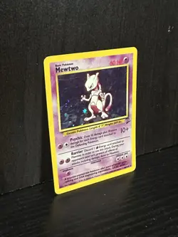 Pokemon TCG Mewtwo Promo Card And Mewtwo BS2 Holo Rare Unlimited WOTC Lot Of 2 - Image 4