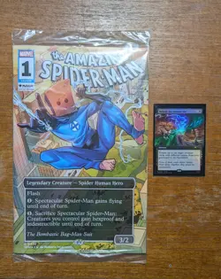 MTG Magic The Gathering Spider-Man Promo Comic & Sinister Six Card PAX West 2025 - Image 1