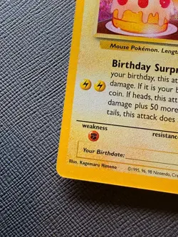 Pokemon Pikachu TCG Birthday Celebrations Holo Rare Card #24 NM/Mint Pack - Image 4