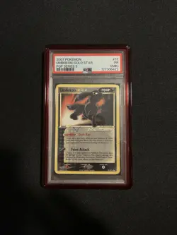 2007 Pop Series 5 Umbreon Gold Star Pokemon Card PSA 1 (MK) PR #17 - Image 1
