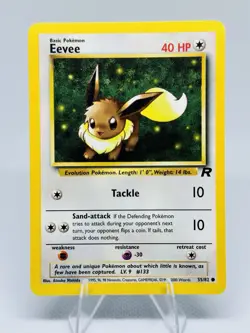Eevee 55/82 Team Rocket 2000 WOTC Vintage Pokemon Card LP/NM - Image 1