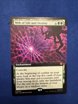 MTG Web of Life and Destiny 268 Extended Art Marvel Spider-Man - Image 1