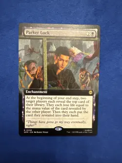 NM Extended Art Parker Luck, MTG, Marvel's Spider-Man, Magic, 258 - Image 1