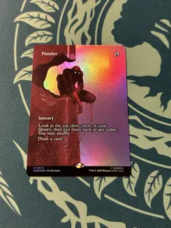 Ponder 0013 Borderless Foil Marvel Universe Eternal Legal MAR Spider-Man MTG - Image 1