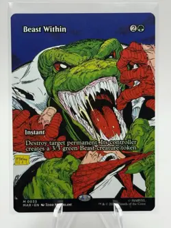 Beast Within (Borderless) - 0033 - Marvel's Spider-Man MTG NM/M MAR - Image 1