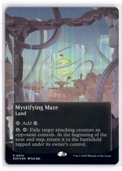 MTG FOIL Mystifying Maze (0074) (Borderless) R 74 NM - Image 1