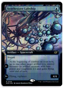 MTG FOIL Synthesizer Labship (Extended Art) R 329 NM - Image 1